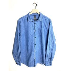 Prana Button Down Long Sleeve Shirt 100% Heavy Cotton - Men's Size Large